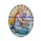 VICTORIAN MERMAID SEASHELL UNSET PORCELAIN CAMEO CABO