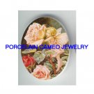 VICTORIAN ROSE BUTTERFLY FAIRY UNSET CAMEO PORCELAIN