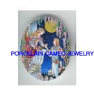 MOSAIC ROMEO & JULIA UNSET CAMEO PORCELAIN CABOCHON