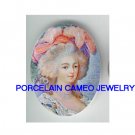 PINK QUEEN MARIE ANTOINETTE CAMEO PORCELAIN CABOCHON