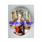 PURPLE QUEEN MARIE ANTOINETTE CAMEO PORCELAIN CABOCHON