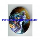 GREEK GODDESS OF JUSTICE  * UNSET CAMEO PORCELAIN CABOCHON