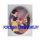 SNOW WHITE AND APPLE  * UNSET CAMEO PORCELAIN CAB