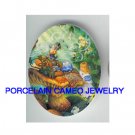 ALICE IN WONDERLAND UNSET CAMEO PORCELAIN CAB 30X40MM