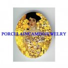 GUSTAV KLIMT GOLDEN LADY* UNSET CAMEO PORCELAIN CAB