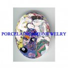 GUSTAV KLIMT VIRGIN* UNSET CAMEO PORCELAIN CAB