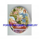 SLEEPING BEAUTY WITH ROSE AND PRINCE * UNSET CAMEO PORCELAIN CAB