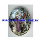 RAPUNZEL LONG HAIR WITH PRINCE* UNSET CAMEO PORCELAIN CAB