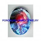 *ANGEL OF EARTH* UNSET CAMEO PORCELAIN CAB 30X40MM