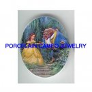 BEAUTY AND THE BEAST* UNSET CAMEO PORCELAIN CAB
