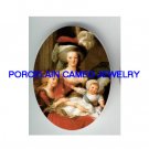 QUEEN MARIE ANTOINETTE 2 CHILDRED PORCELAIN CAMEO CAB