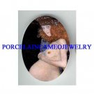 GUSTAV KLIMT HOPE LADY* UNSET CAMEO PORCELAIN CAB