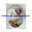 ALPHONSE MUCHA NORTH STAR * UNSET CAMEO PORCELAIN CAB