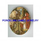 LITTLE RED RIDING HOOD WITH WOLF UNSET CAMEO PORCELAIN