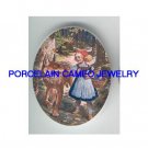 LITTLE RED RIDING HOOD WITH WOLF UNSET CAMEO PORCELAIN
