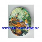 ALICE IN WONDERLAND UNSET CAMEO PORCELAIN CAB 18x25mm