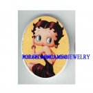 SEXY BETTY BOOP  * UNSET CAMEO PORCELAIN CAB 30X40MM