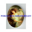 VICTORIAN ROCOCO STAR FAIRY* UNSET CAMEO PORCELAIN CAB