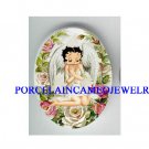 BETTY BOOP ANGEL ROSE* UNSET CAMEO PORCELAIN CAB