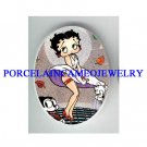 BETTY BOOP MOVIE STAR CAT DOG* UNSET CAMEO PORCELAIN CAB