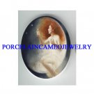 ANGEL FAIRY MOON WITH LIGHTING  BUG* UNSET CAMEO PORCELAIN CAB