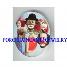 4  CIRCUS CLOWN WITH GIRL * UNSET CAMEO PORCELAIN CAB