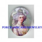 PURPLE QUEEN MARIE ANTOINETTE* UNSET CAMEO PORCELAIN CAB