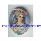 QUEEN MARIE ANTOINETTE ROSE UNSET CAMEO PORCELAIN CAB