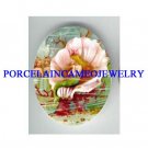 VICTORIAN CROWN MERMAID PRINCESS SEASHELL CAMEO PORCELAIN CAB