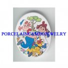 Raggedy Ann and Andy WITH DOG * UNSET CAMEO PORCELAIN CAB