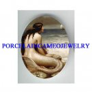 VICTORIAN MERMAID WAITING FOR PRINCE  * UNSET CAMEO PORCELAIN
