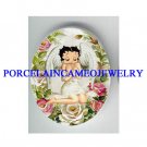 BETTY BOOP ANGEL ROSE* UNSET CAMEO PORCELAIN CAB