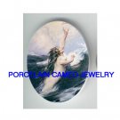 VICTORIAN MERMAID PRAYING  * UNSET CAMEO PORCELAIN CAB