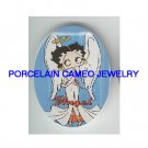 ANGEL BETTY BOOP WITH HALO  * UNSET CAMEO PORCELAIN CAB
