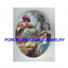 VICTORIAN SLEEPING BEAUTY ROSE PRINCE  * UNSET CAMEO PORCELAIN CAB