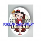 BETTY BOOP WAITRESS UNSET CAMEO PORCELAIN CAB 30X40MM