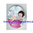 BETTY BOOP TAKING BUBBLE BATH* UNSET CAMEO PORCELAIN CAB