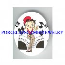 BETTY BOOP PIANO MUSIC NOTE* UNSET CAMEO PORCELAIN CAB