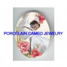 ANGEL BETTY BOOP ROSE* UNSET PORCELAIN CAMEO CAB