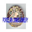ALPHONSE MUCHA IVY LADY* UNSET PORCELAIN CAMEO CAB