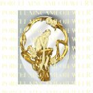 ART NOUVEAU GOLD MERMAID SITTING ON ROSE SWING* UNSET PORCELAIN CAMEO CAB