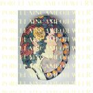 ART NOUVEAU DECO ROSE IVY LADY* UNSET PORCELAIN CAMEO CAB