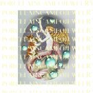 VICTORIAN KITTY CAT PLAY BUBBLES WITH MERMAID* UNSET PORCELAIN CAMEO CAB