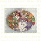 2 GREY CAT STRAWBERRY GARDEN* UNSET PORCELAIN CAMEO CAB