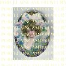VICTORIAN LADY WITH VIOLET LACE  * UNSET PORCELAIN CAMEO CAB