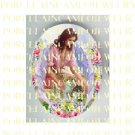 ANGEL CUDDLING 2 KITTY CAT ROSE   * UNSET PORCELAIN CAMEO CAB
