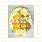 YELLOW TABBY CUDDLING TEDDY BEAR ROSE  * UNSET PORCELAIN CAMEO CAB