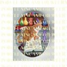 WIZARD MAGIC KITTY CAT WITH MOUSE* UNSET PORCELAIN CAMEO CAB