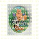 KITTY CAT FAMILY MOM KITTY CAT IRIS GARDEN* UNSET PORCELAIN CAMEO CAB
