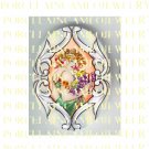 ART NOUVEAU ALPHONSE MUCHA FRUIT LADY* UNSET PORCELAIN CAMEO CAB